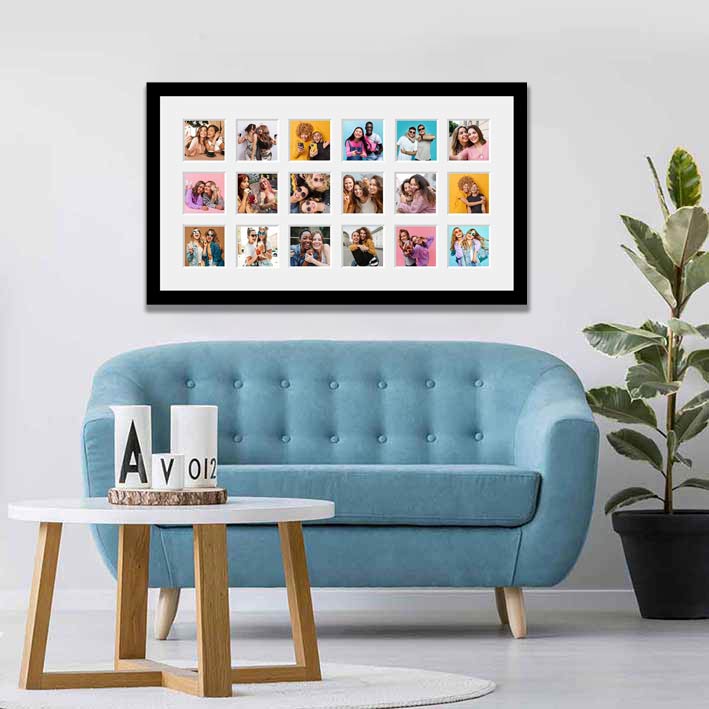 Print and frame multiple photos in one frame