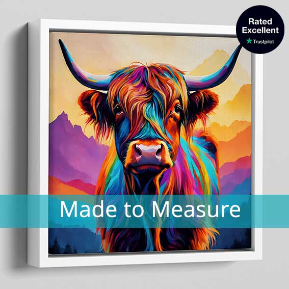 canvas floating frames made to measure in custom sizes