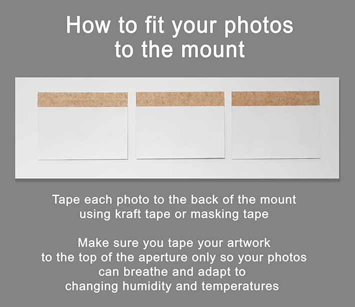 How to fit your photos to the mount